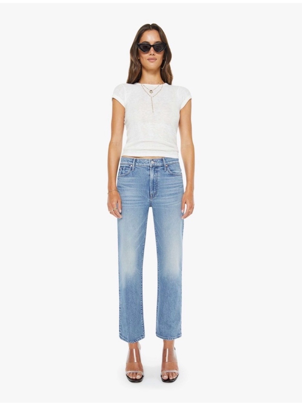 Mother The Kick It Ankle Jeans In Birds Gone Wild